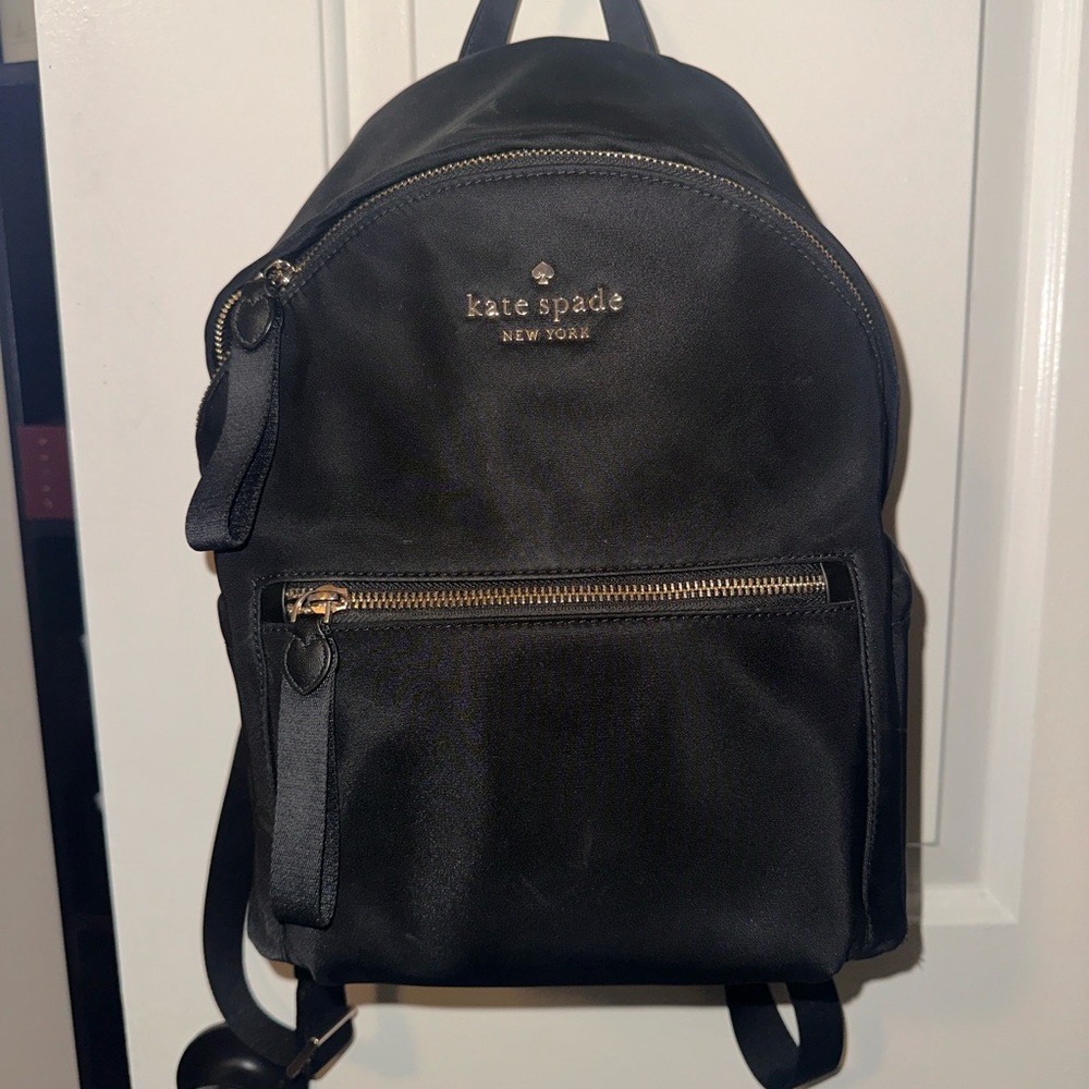 Kate Spade Black Backpack Sleek Design